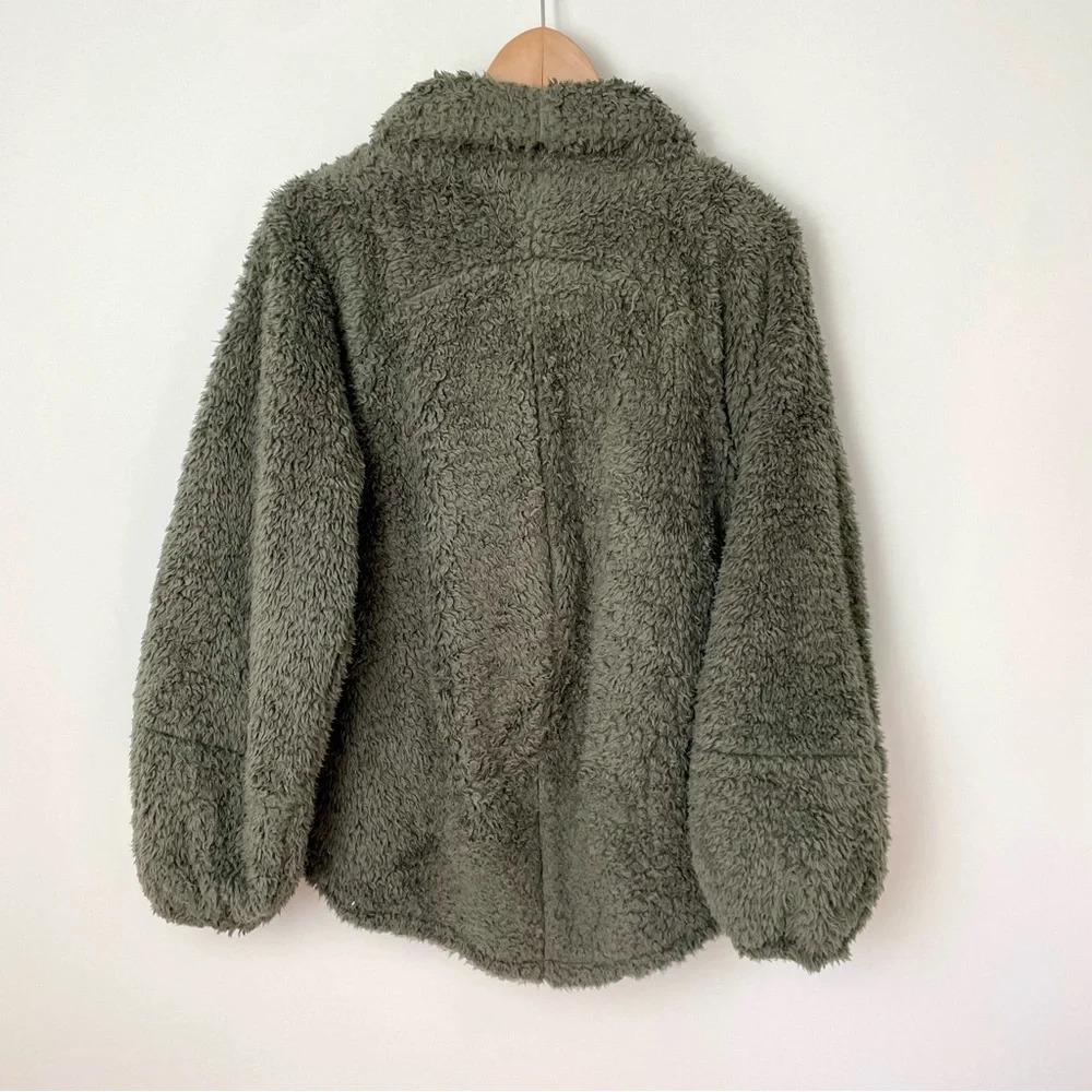 Lululemon 2020 Warm Restore Sherpa Pullover Army Green - Picture 9 of 10
